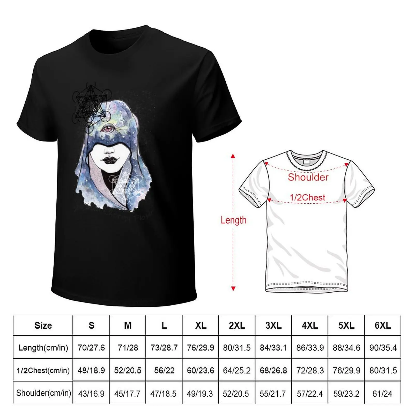 Let Your Energy Flow T-Shirt Novelty Graphic Tee Shirt