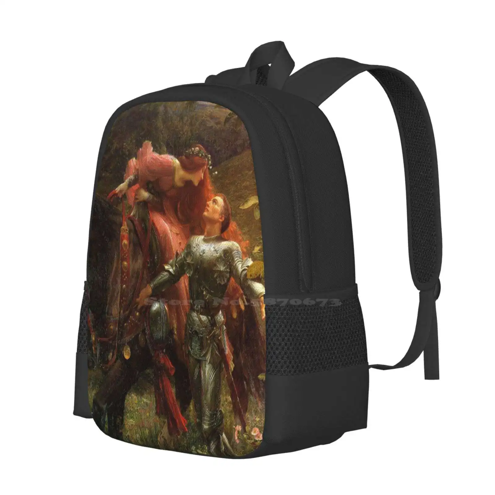 La Belle Dame Sans Mercy - Sir Frank Dicksee School Bags For Teenage Girls Laptop Travel Bags La Belle Dame Sans Merci Beautiful