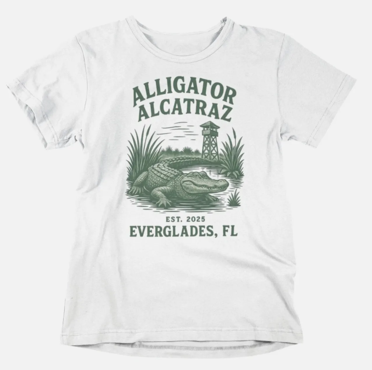 

Футболка Alligator Alcatraz MAGA Политический республиканский товар для вечеринок