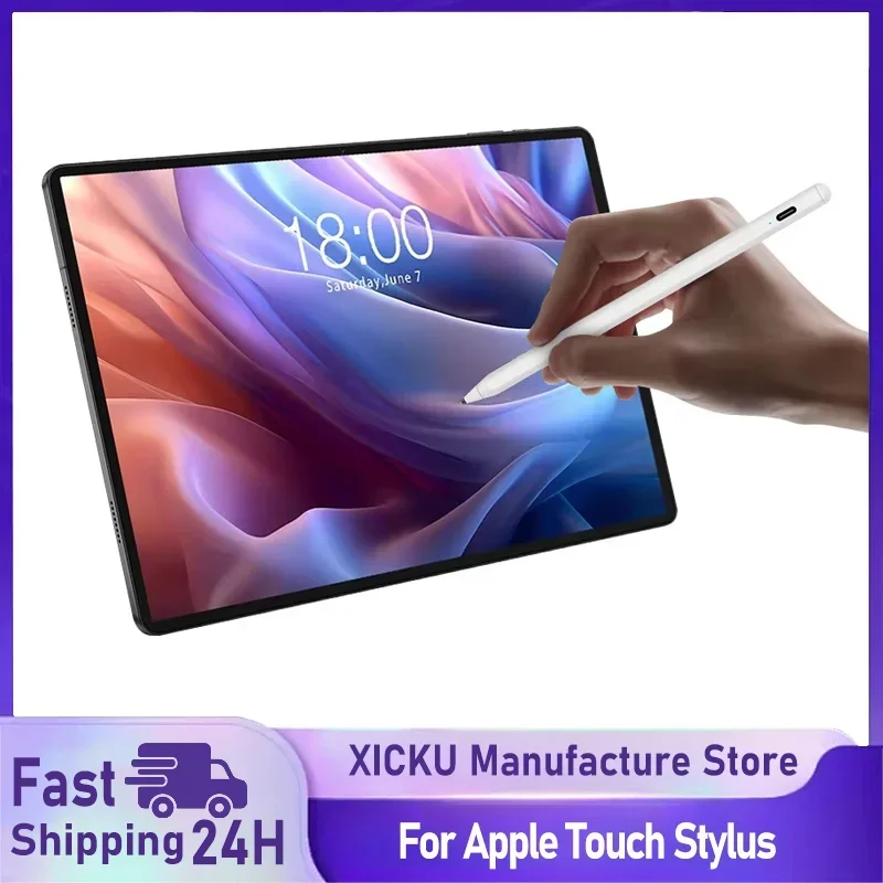 

Для Apple Pencil Palm Rejection Power Display iPad Pencil Pen Для iPad 2025 2024 2023 2022 2021 Pro Air Mini Специальный стилус