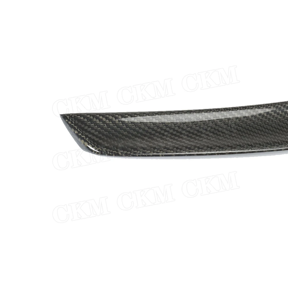 

CKMUUER Carbon Fiber Rear Boot Lip Spoiler Duck Wings For Audi A7 S7 RS7 2013 2014 2015 2016 2017 Car External Decoration