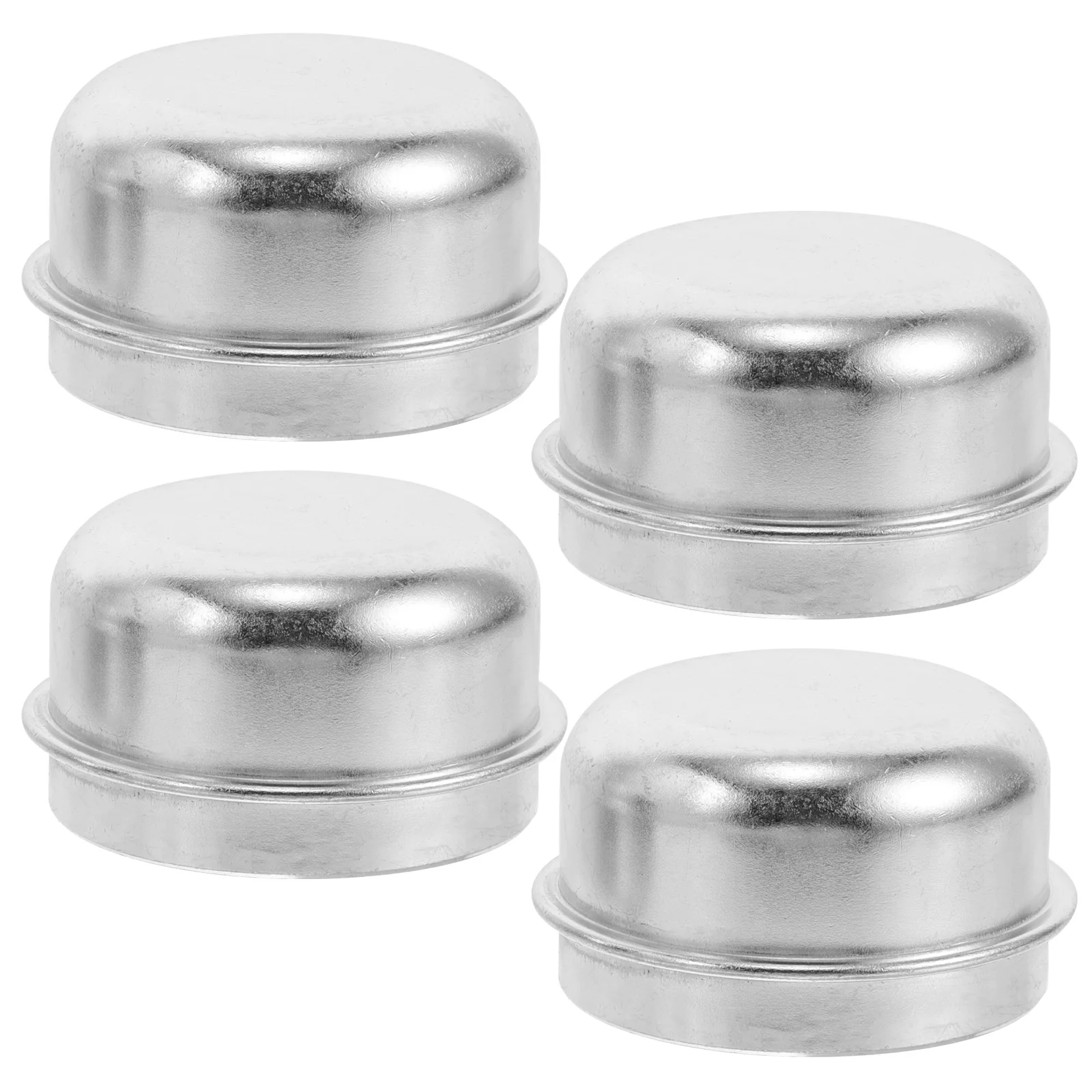 

4pcs Hubcaps Center Cover Silver Protective Dust Caps Trailer Hubs Wheel Bearing Grease Axle RV Flatbed Parts Longlasting