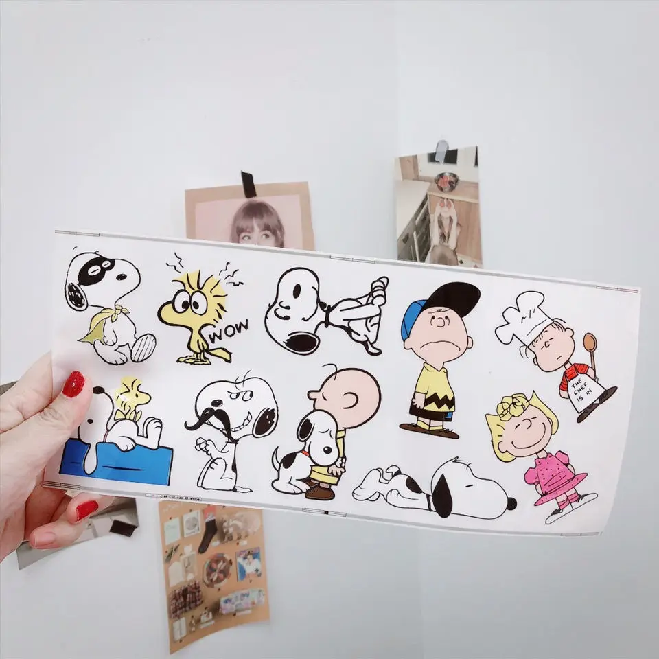 Cartoon Dog Charlie Snoopy Water Proof Sticker Refrigerator Magnet Handbook Notebook Decorate Tags Decals Decorate Material Gift