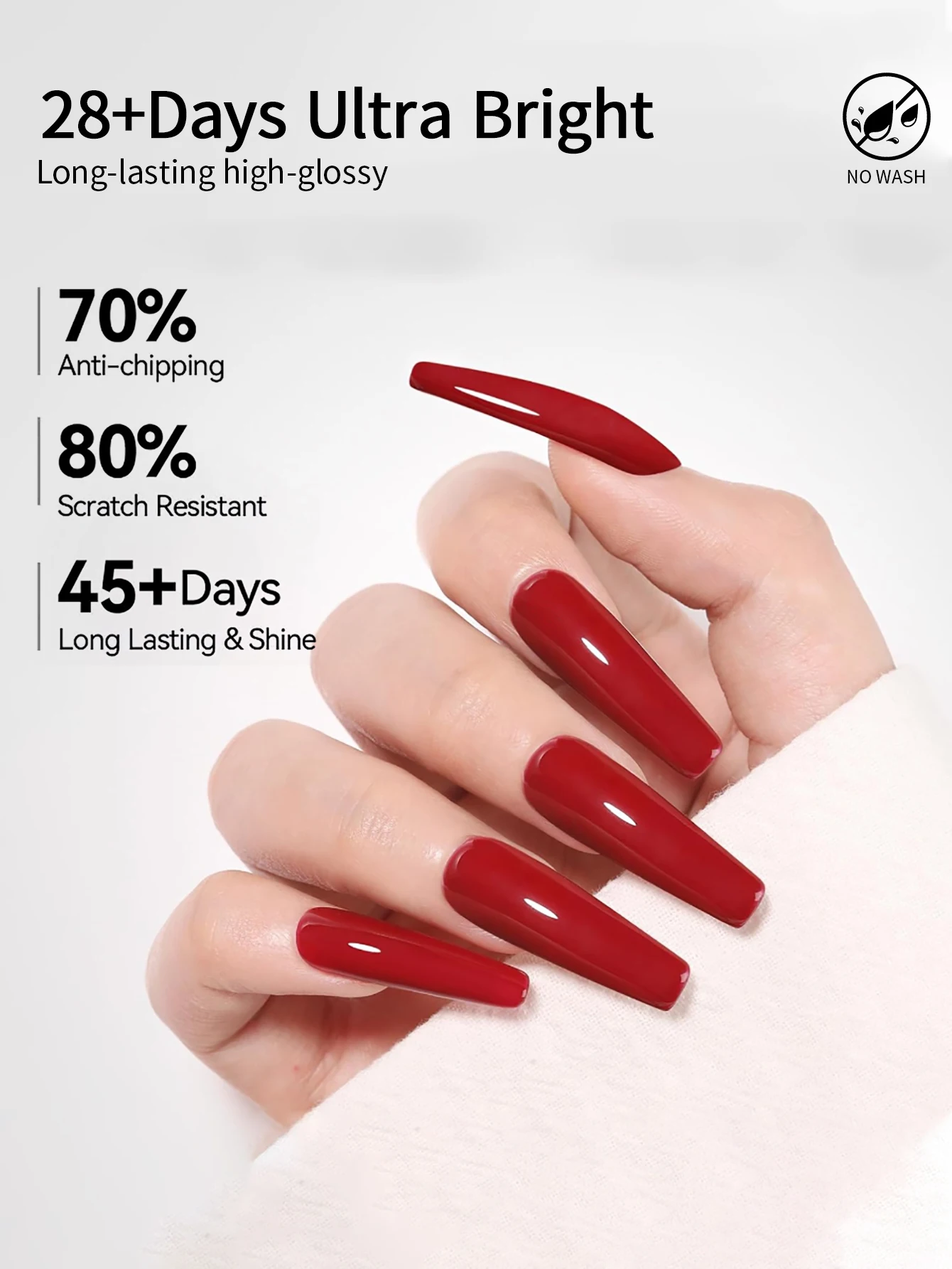 RS NAIL 2 in 1 No Wipe Top Coat e Base Coat Smalto per unghie in gel Base multifunzionale Gel semipermanente Soak Off Gel Lacca per unghie