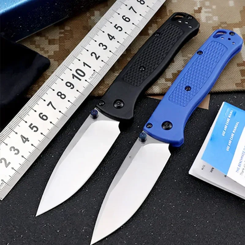 KK BM 535 Bugout EDC Folding Pocket Knife Black/ White Blade Survival Tactical Knife Outdoor Facas Jackknife Hand Tools Rescue