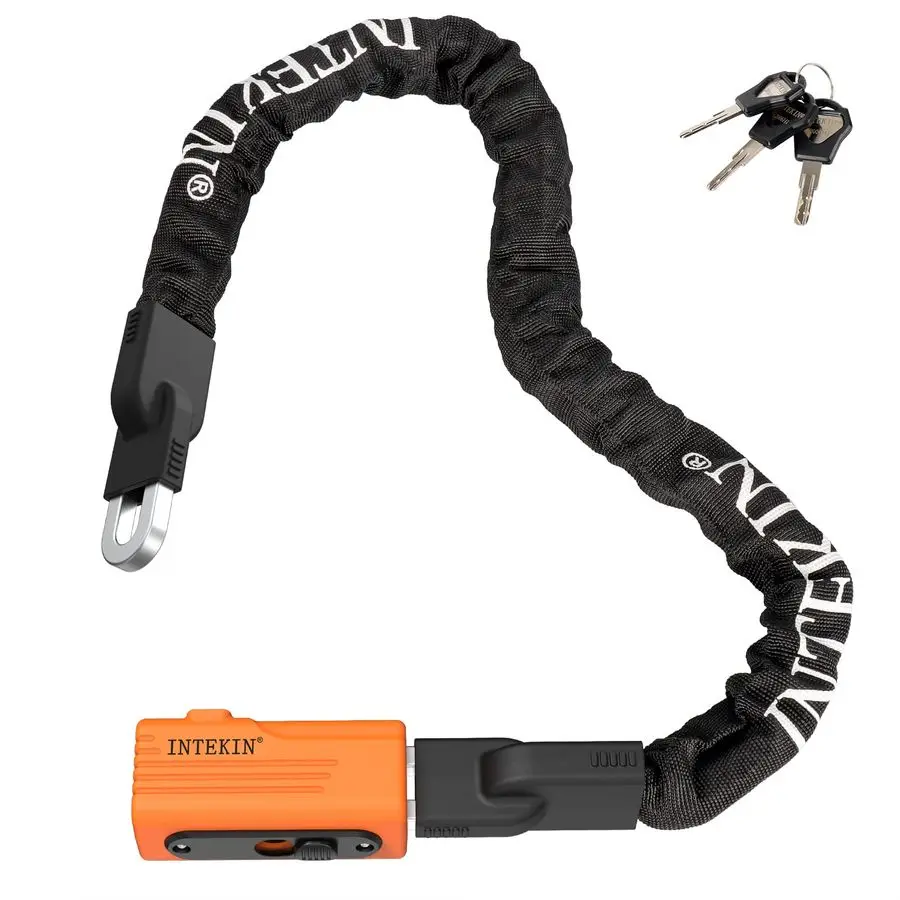 

Цепной замок 3 фута, 4 фута, 5 футов, сверхмощный велосипедный замок, противоугонный велосипедный замок, 8 мм, 10 мм, более толстый велосипедный замок, цепной велосипедный замок с 3 ключами