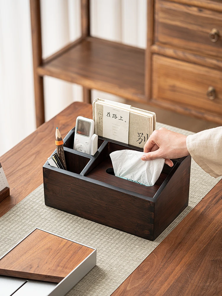 

mat Remote Control And Tissue Box Organizer New Chinese Sle Artistic Sense Premium Quali Bamboo Furniture