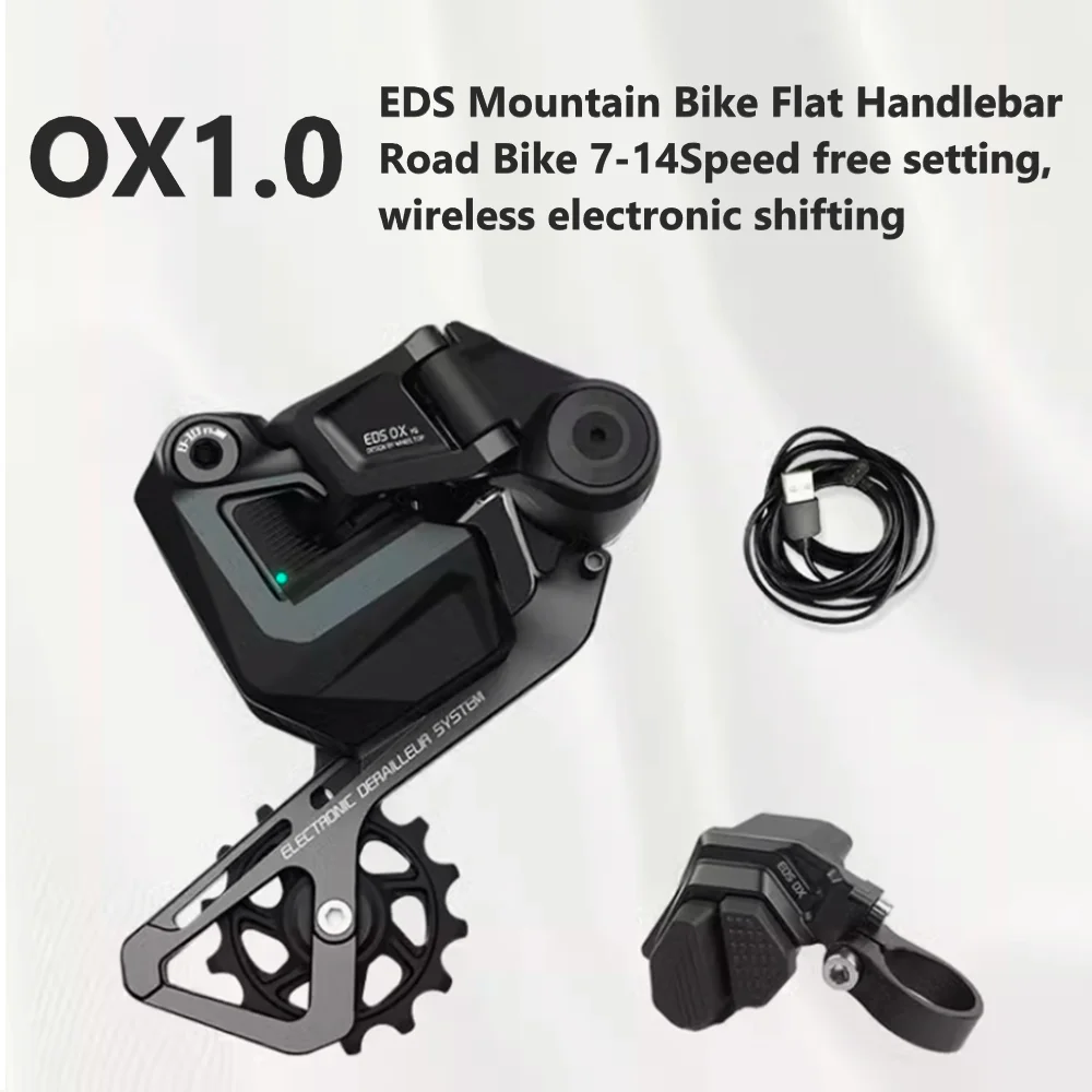 2025WHEELTOP EDS OX YQ Mountain 1.0 groupset MTB Wireless Electronic Transmission,7-14s Speed adjustment,shifter+Rear Derailleur