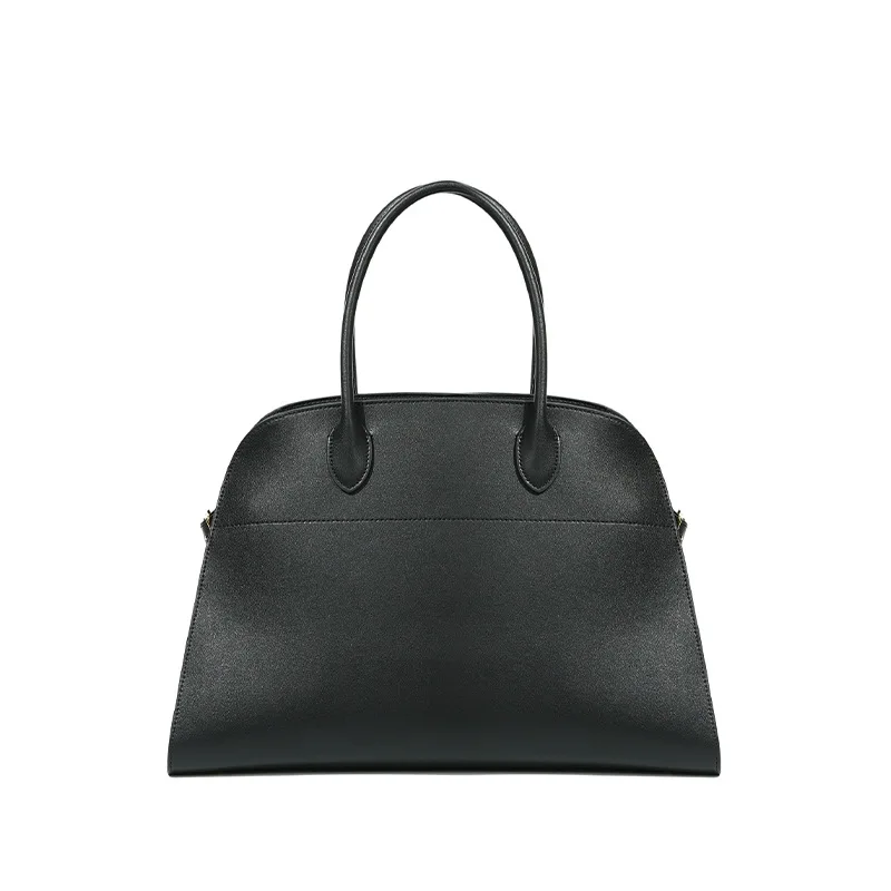 Margaux15 deerskin, Maillard high frosted cowhide handbag for women Genuine leather high-grade large-capacity suede tote bag - Image 5