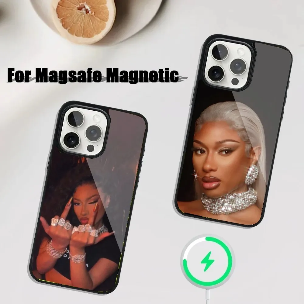 

Megan Thee Stallion Phone Case For iPhone 16,15,14,13,12,11,Plus,Pro,Max Mini Magsafe Magnetic Wireless Charging