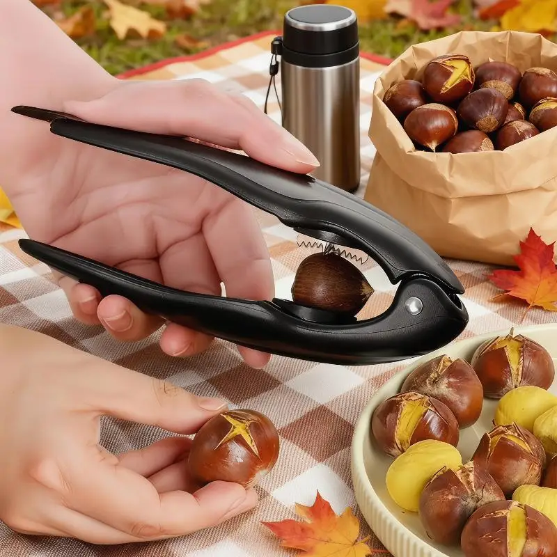 Chestnut Shell Opener With  Serrated Edge Non Slip Grip Perfect For Roasted Chestnut Making