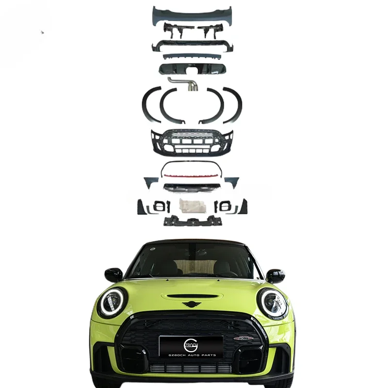 2014 + Mini Cooper F55 F56 F57 Upgraded JCW Body Kit 2024 F56 JCW Front Bumper Rear Car Bumper