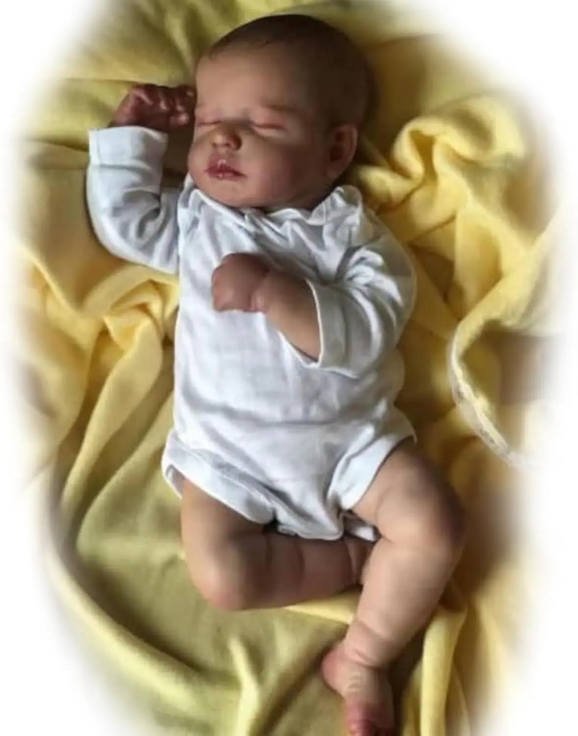 Lifelike Reborn-Baby Dolls 17 Inch Realistic Babies Doll Boys with Soft Cloth Body Eyes Closed Poseable Limbs