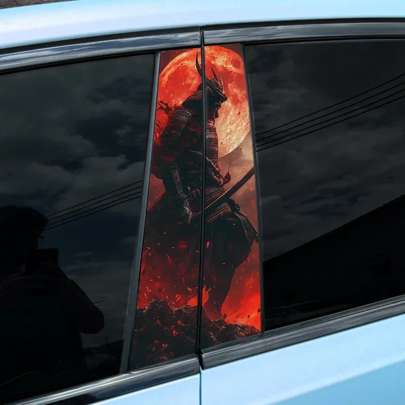

1PC/2PCS JDM Samurai Car Stickers Auto B Pillar Waterproof Decoration Cover Scratches DIY Doors Pillar Sunscreen Vinyl Decals