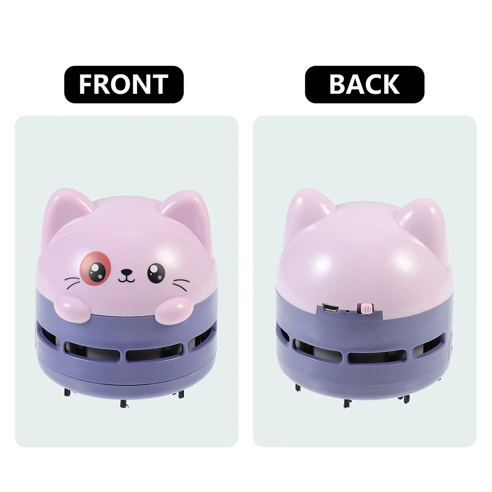 

Lovely Cartoon Mini Vacuum Cleaner Portable Desktop Countertop Car Seat Office Home Crumbs Dust Hair Eraser Residue Small Vacuum