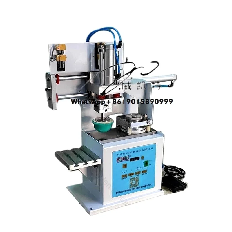 

Semi - Auto Small Manual Pad Printer for Sunglasses Helmets Cups Ball Pens - Ideal for Ink Printing