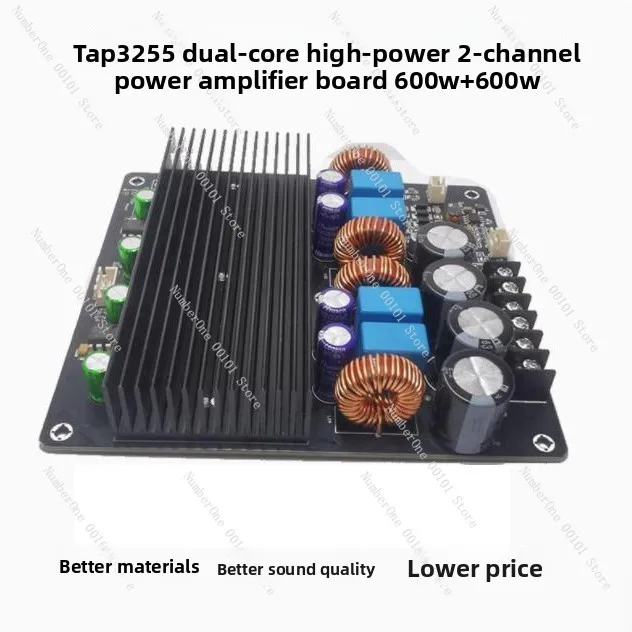 600W+600W Dual-Core TPA3255 High-Power 2.0 Channel Amplifier Board Original Product
