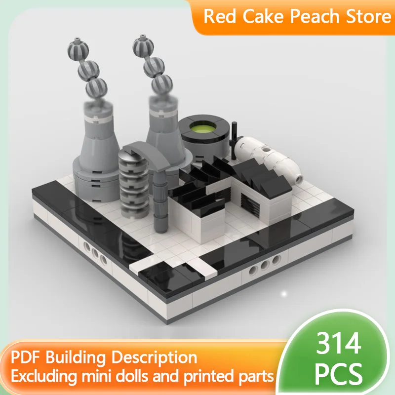 

Модель городской улицы MOC: конструктор из мини-блоков, архитектурная модульная технология, подарок для детей на праздник, игрушка-конструктор для сборки