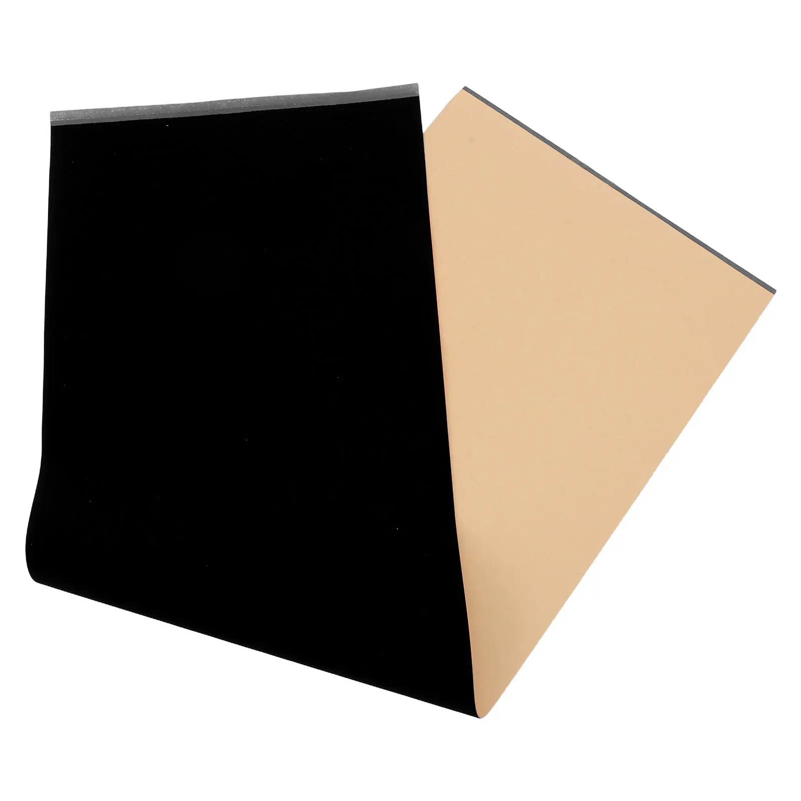 Adhesive Backed Felt Sheets Self Adhesive Drawer Liner For Craft Maker Black Flocked 6X61 Thick Soft Fabric - view 3