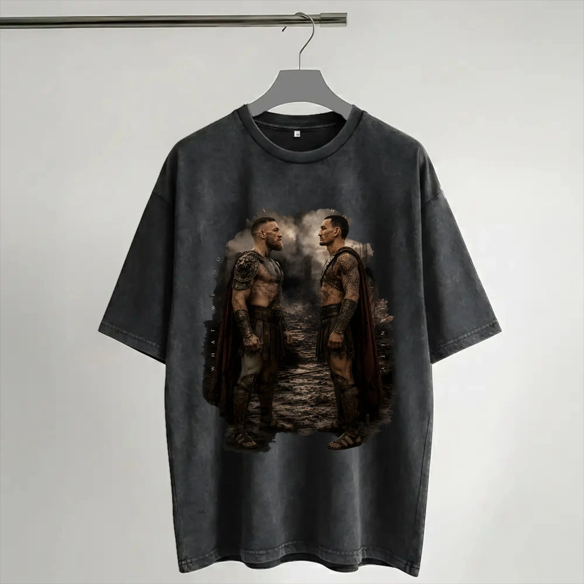 Maxs Holloways vs Conors McGregors Washed T Shirts Streetwear Hip Hop Cool T-Shirts  Tee Shirt for Men Women Short Sleeve