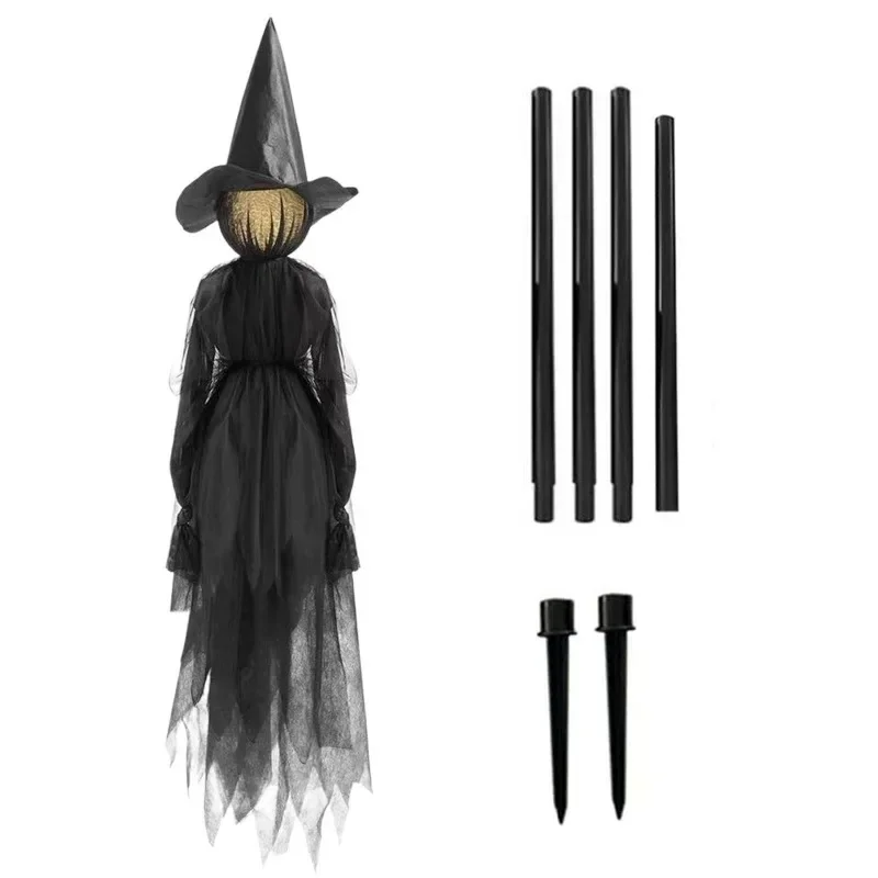 

2024 Halloween decorations holding hands screaming witch outdoor horror atmosphere layout scene decoration gift