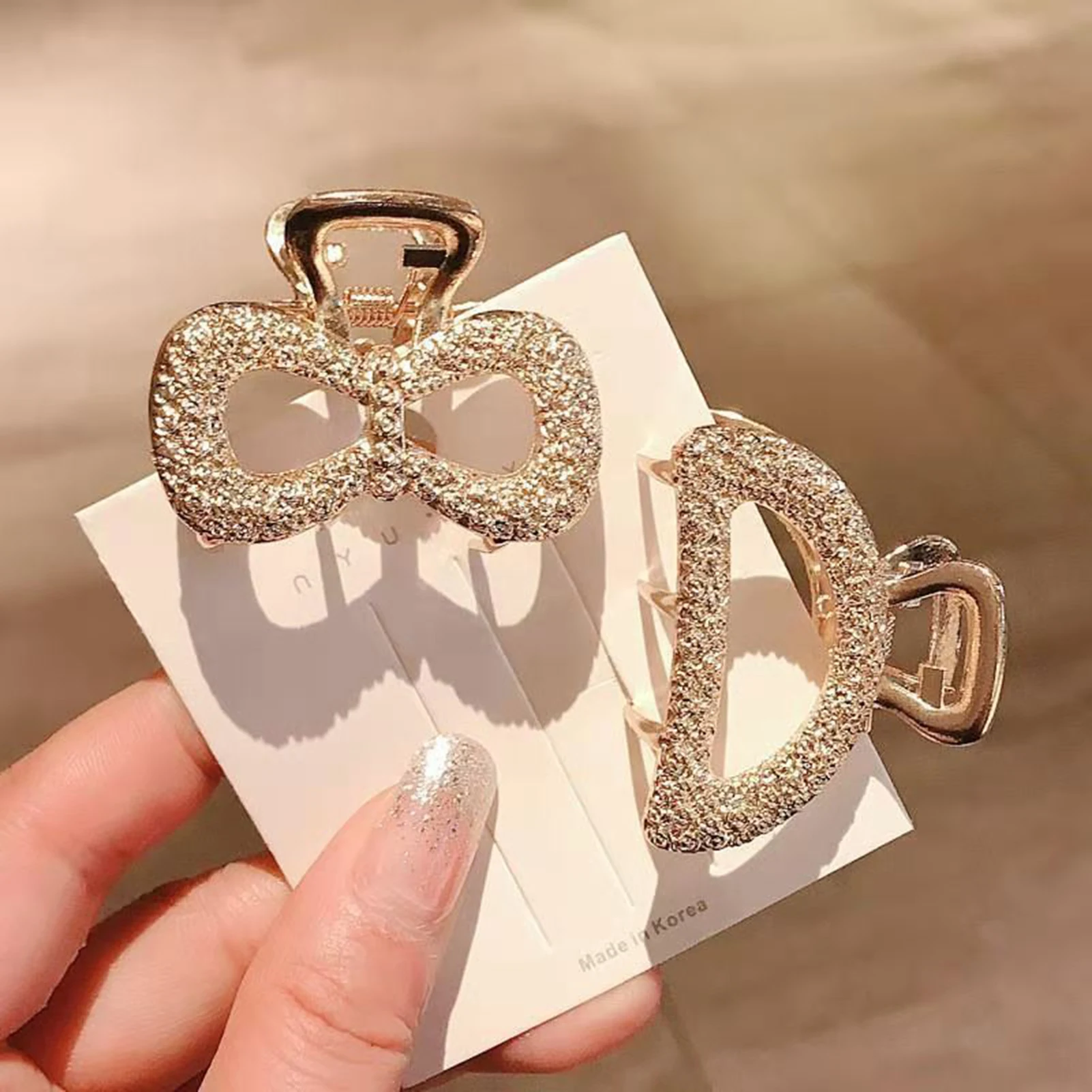 Women's Elegant Small Metal Claw Clip Strong Hold Jaw Clip Hair Accessories Gifts for Family and Friends