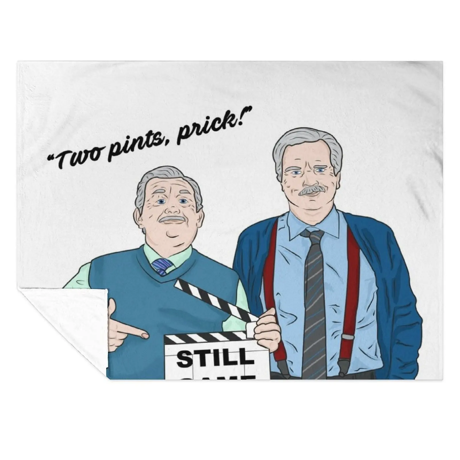 

Two Pints Throw Blanket Plaid on the sofa cosplay anime Stuffeds Blankets