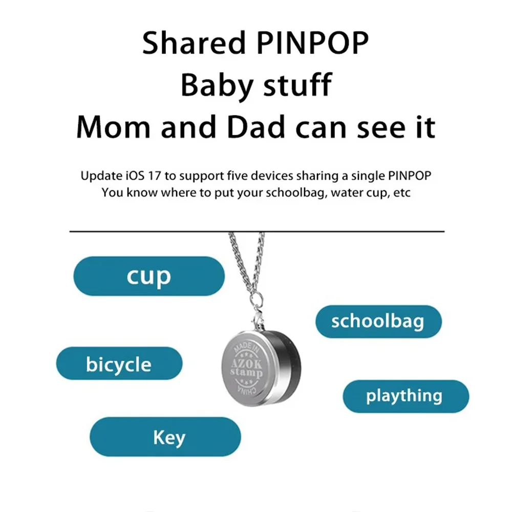 MRSVI جهاز تحديد المواقع الذكي الصغير AirTag للعثور على تطبيقي جهاز تذكير لمكافحة خسر جهاز تعقب للأطفال محفظة مكتشف الحيوانات الأليفة #4