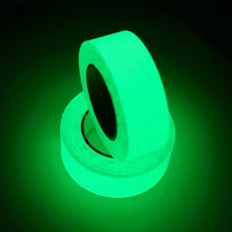 Cinta luminosa fluorescente verde para pesca, autoadhesiva y brillante