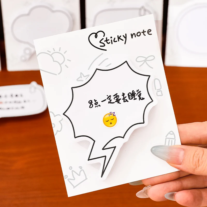 30Sheets Simple Paper Memo Pads Simple Scrapbooking Sticker School Supplies Post Sticky Notes Office Stationery