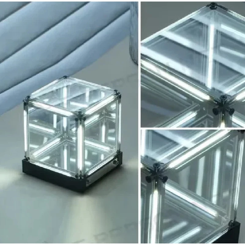 New Small Square Box Space Atmosphere | E-Sports Four-Dimensional Cubic Night Light