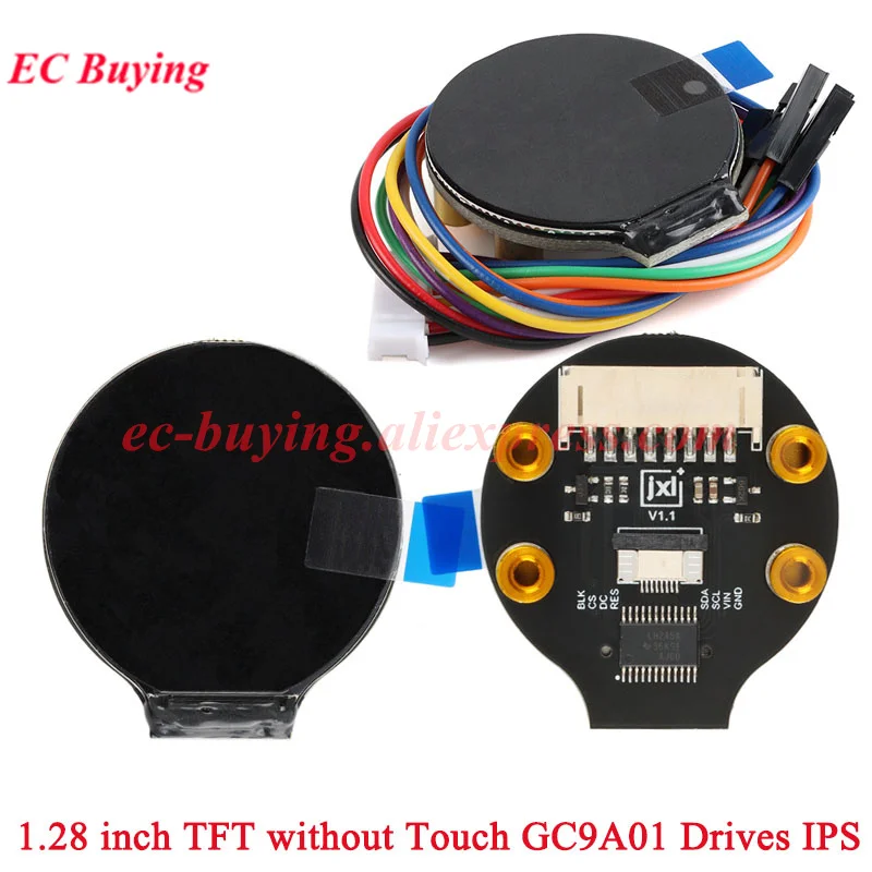 1,28 inch TFT-schermmodule 1,28 "IPS ronde kleurrijke LCD-kaart GC9A01 Touch 240x240 SPI ESP32-S3 ESP32S3-N16R8 N16R16