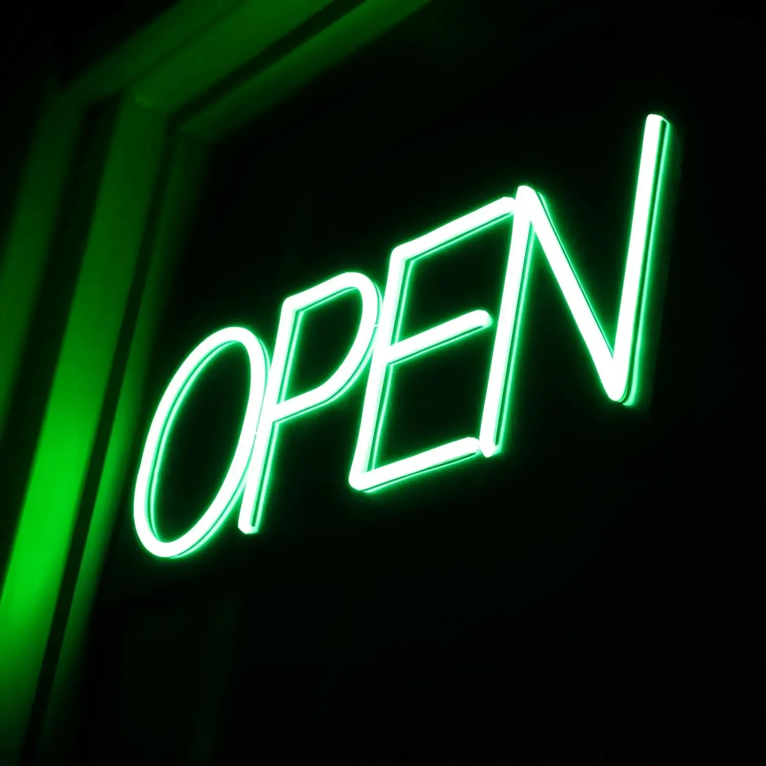 Open Signs for Business Ultra Bright with ON/OFF Switch for Storefront Window Glass Door Shop Store Florists Bar Salon Cafes Pub