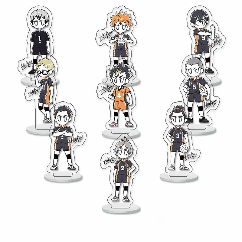 

Anime Haikyuu!! Cosplay Acrylic Cute Small Standing Sign Student Cartoon Backpack Decoration Birthday Xmas Gift Game Mascot