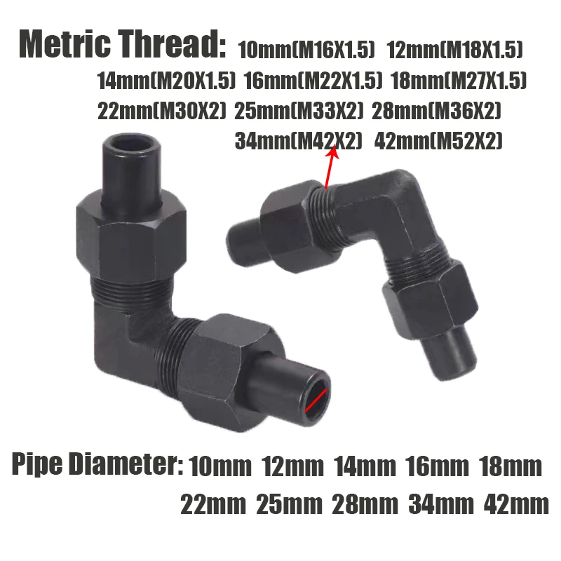 5000Psi ارتفاع ضغط أنابيب النفط الانتقال المناسب الكربون الهيدروليكي M10-M42mm متري الموضوع ، للحفارات/الأنظمة الصناعية #2