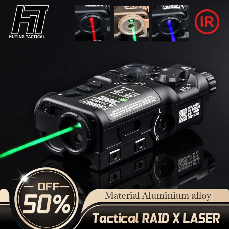 WADSN RAID X Metal Red Dot Blue IR Strobe Laser Zero Adjustment Hunting Airsoft Weapon Scout Accessory For 20mm Picatinny Rail