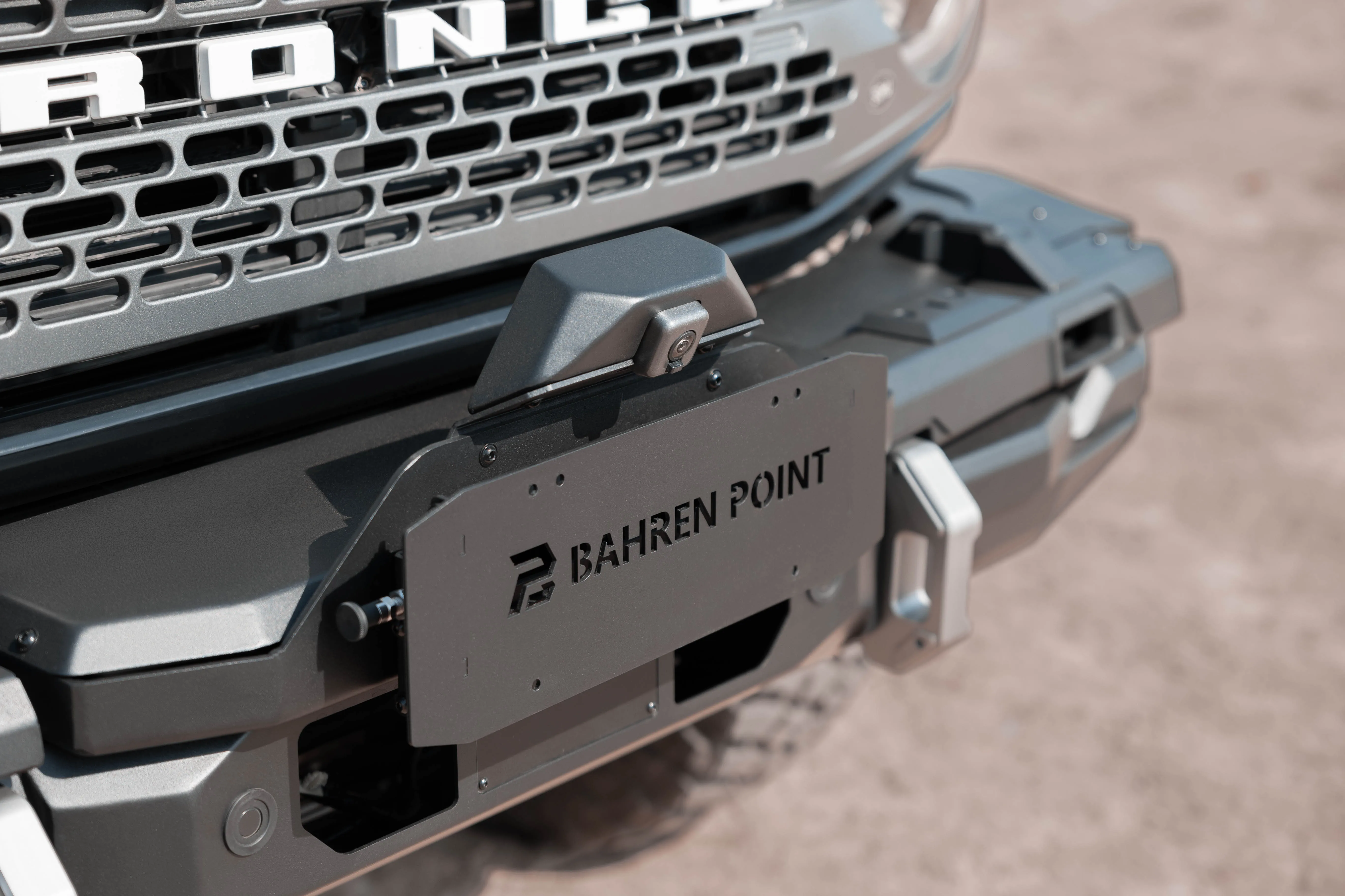 Accesorios exteriores para pastilla todoterreno, Protector de parachoques delantero, barra frontal deportiva con luz antiniebla para kits de carrocería Bronco