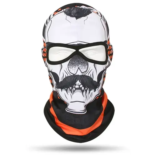 2 Holes Skull Balaclava Outdoor Motorcycle Riding Face Mask Windproof Caps Rider Head Cover Ski Masks MTB Bicycle Headgear - Image 33