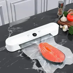 Portable Vaccum Food Sealer, 110V/220V Electric Food Bags Packaging Sealing Machine +10 bags, Snacks Bag Heat Sealer for Kitchen