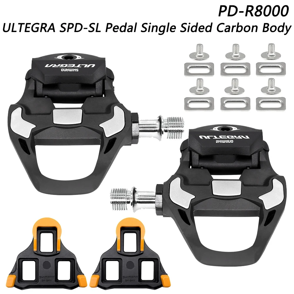 ​ULTEGRA SPD-SL PD-R8000 Road Bicycle Pedal Carbon Fibre Single Sided R8000 Road Bike Pedal Original Bicycle Parts