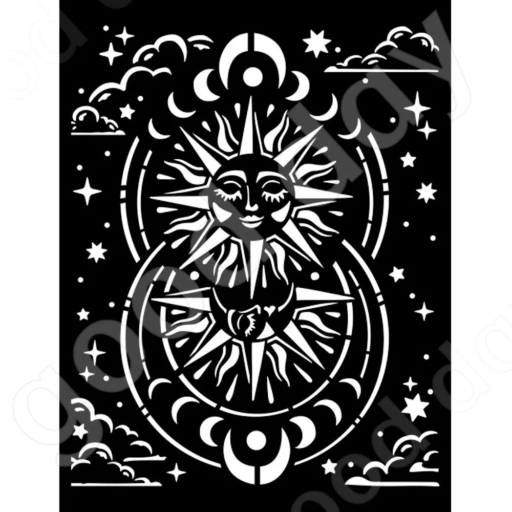 2022 New Sun Earth Animal Layered Production Stencil Scrapbook Diary Decoration Embossing Template Diy Greeting Card Handmade