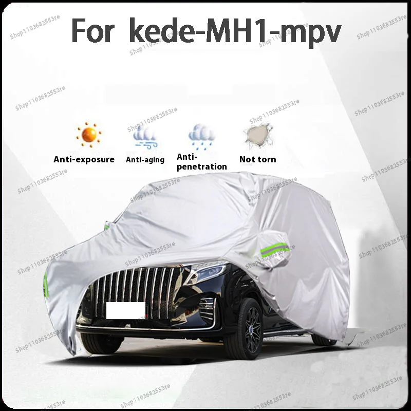 

For Kede MH1 Fit Car Cover Waterproof Dustproof Sunshade (UV) Snowproof Silve Full Cover with All-Day Protection