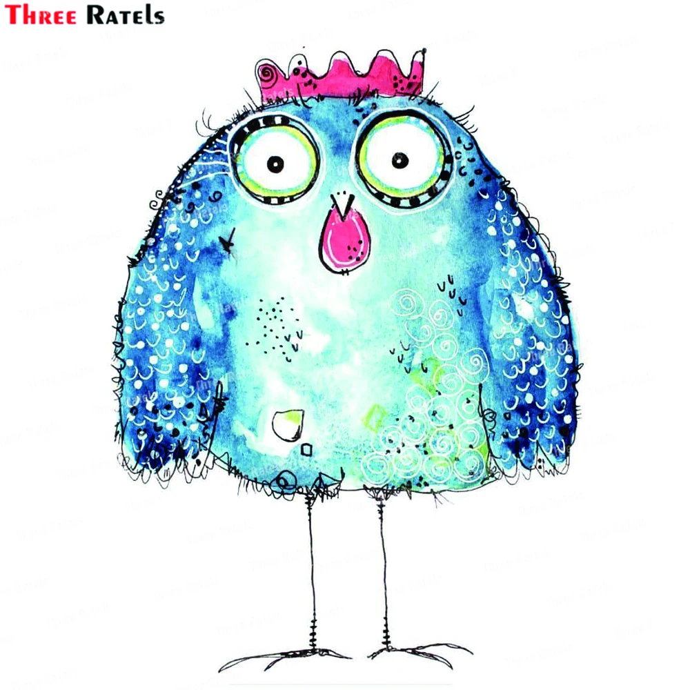 Three Rateks K645 Bird Standing  Wall Sticker For Kids Room Study Decoration Mural Bedroom Wallpaper Home Decor