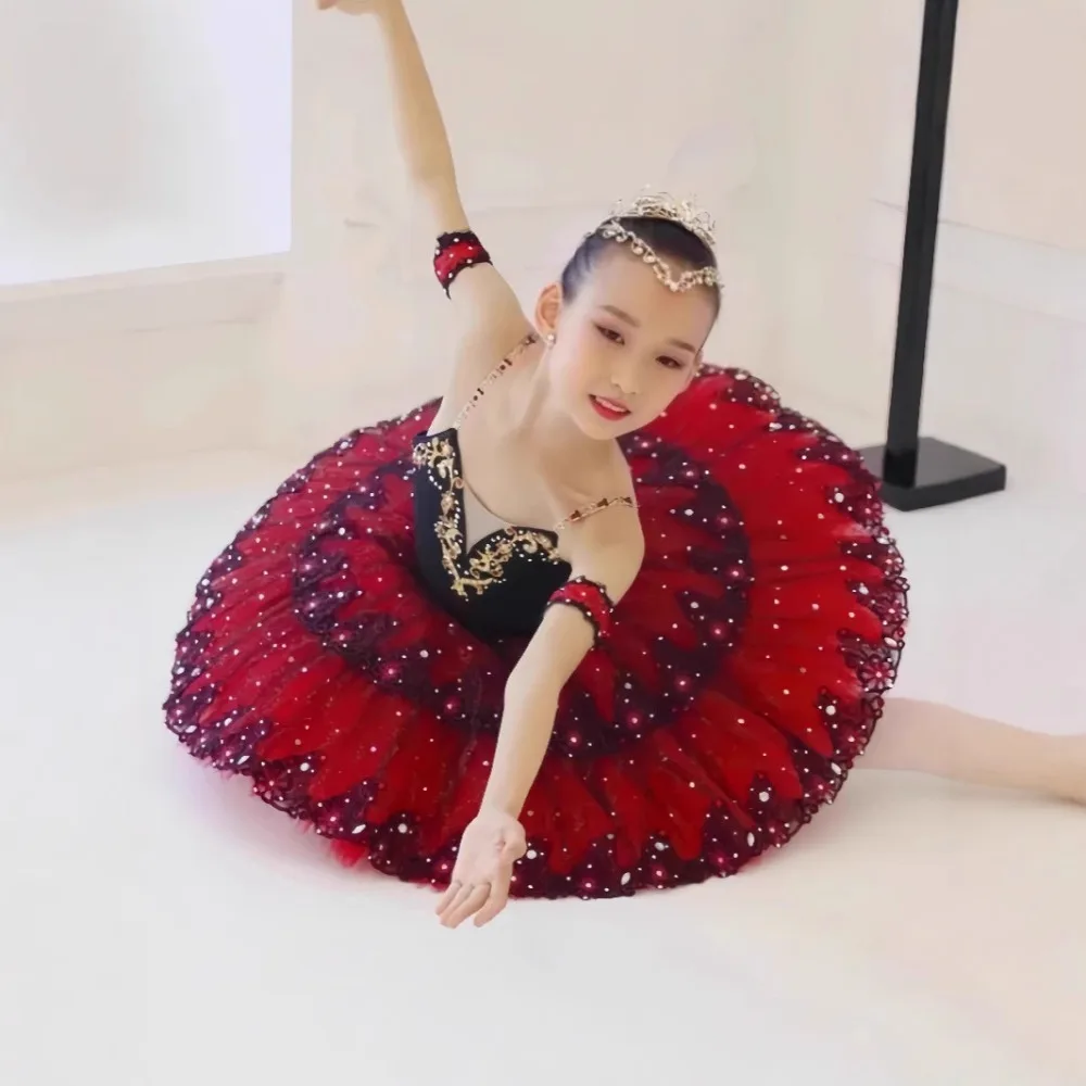 ملابس رقص الفتيات فساتين الاطفال راقصة الباليه توتو الأميرة الزي ملابس الأطفال فستان فتاة الصيف رداء رقص الباليه الطفل