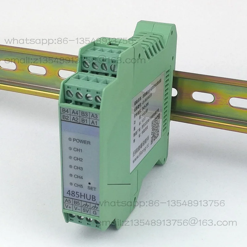 Four-way cache fully isolated RS485 hub multi-master and slave communication without packet loss LK-RS5401