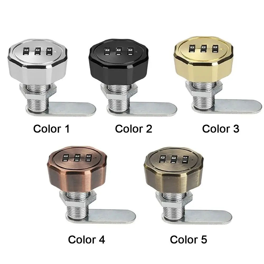 جديد سبائك الزنك قفل بكلمة مرور مكافحة سرقة الأثاث قفل مجمع الأجهزة الأمن قفل للدرج درج خزانة #4