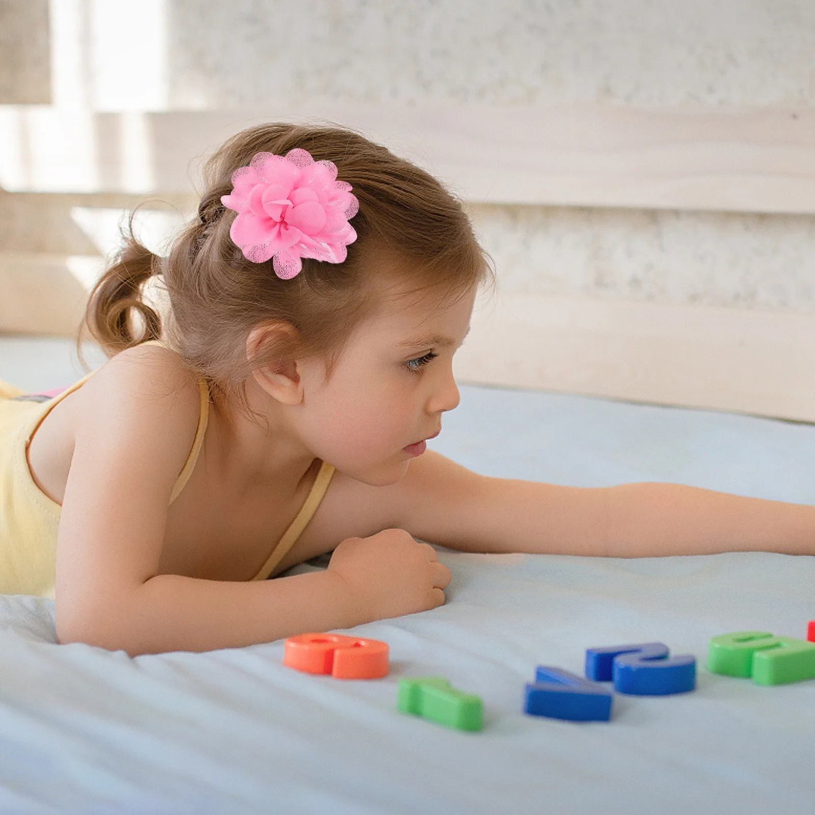 Forcina per capelli da 20 pezzi per ragazze Fermaglio per capelli in chiffon per bambini Forcine per bambina Leggere e confortevoli da indossare tutti i giorni Occasioni speciali