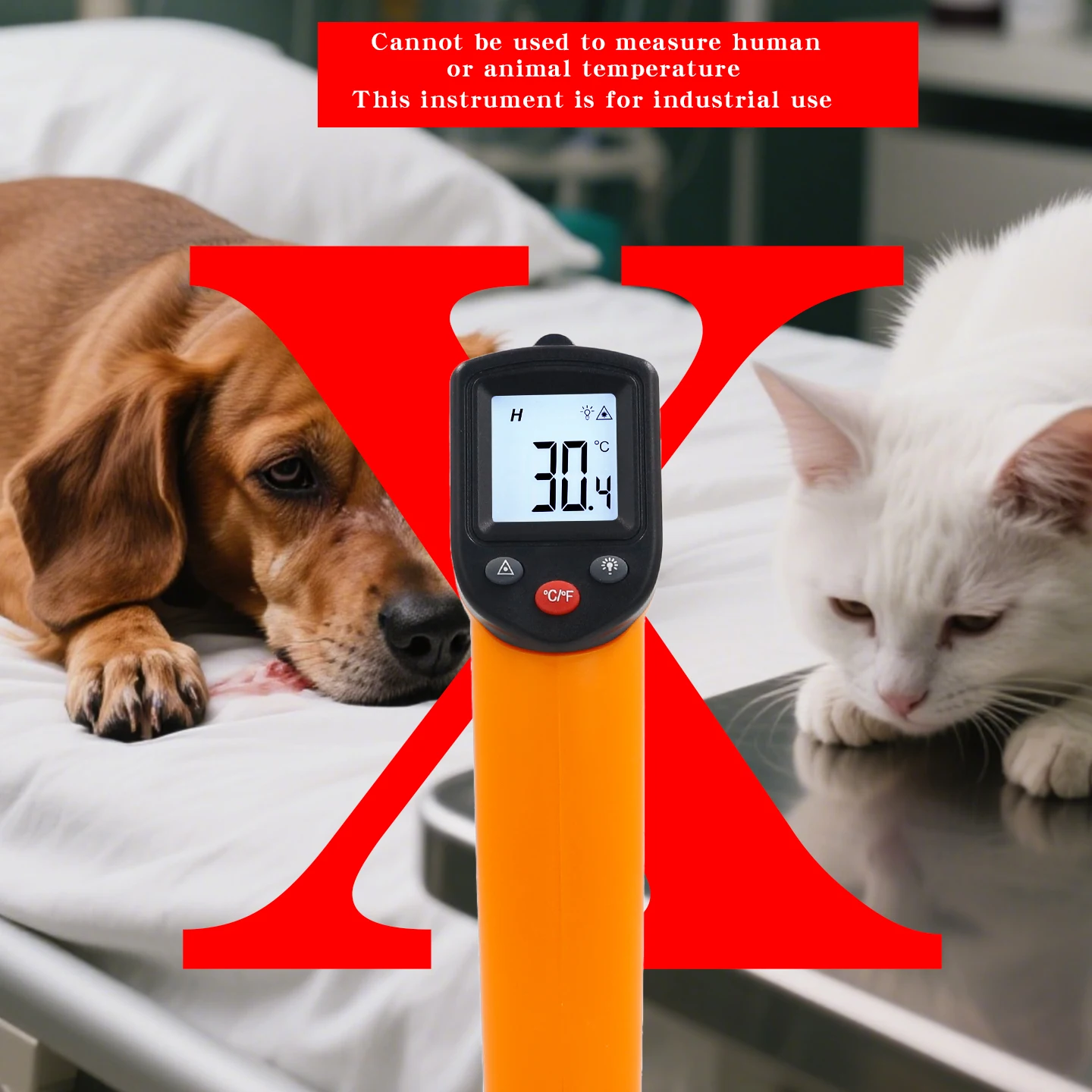 Infrarot-Thermometer, industrielle hochpräzise Temperaturpistole, elektronisches Wasser- und Öltemperaturmessgerät für Küche und Backen – Detail 2