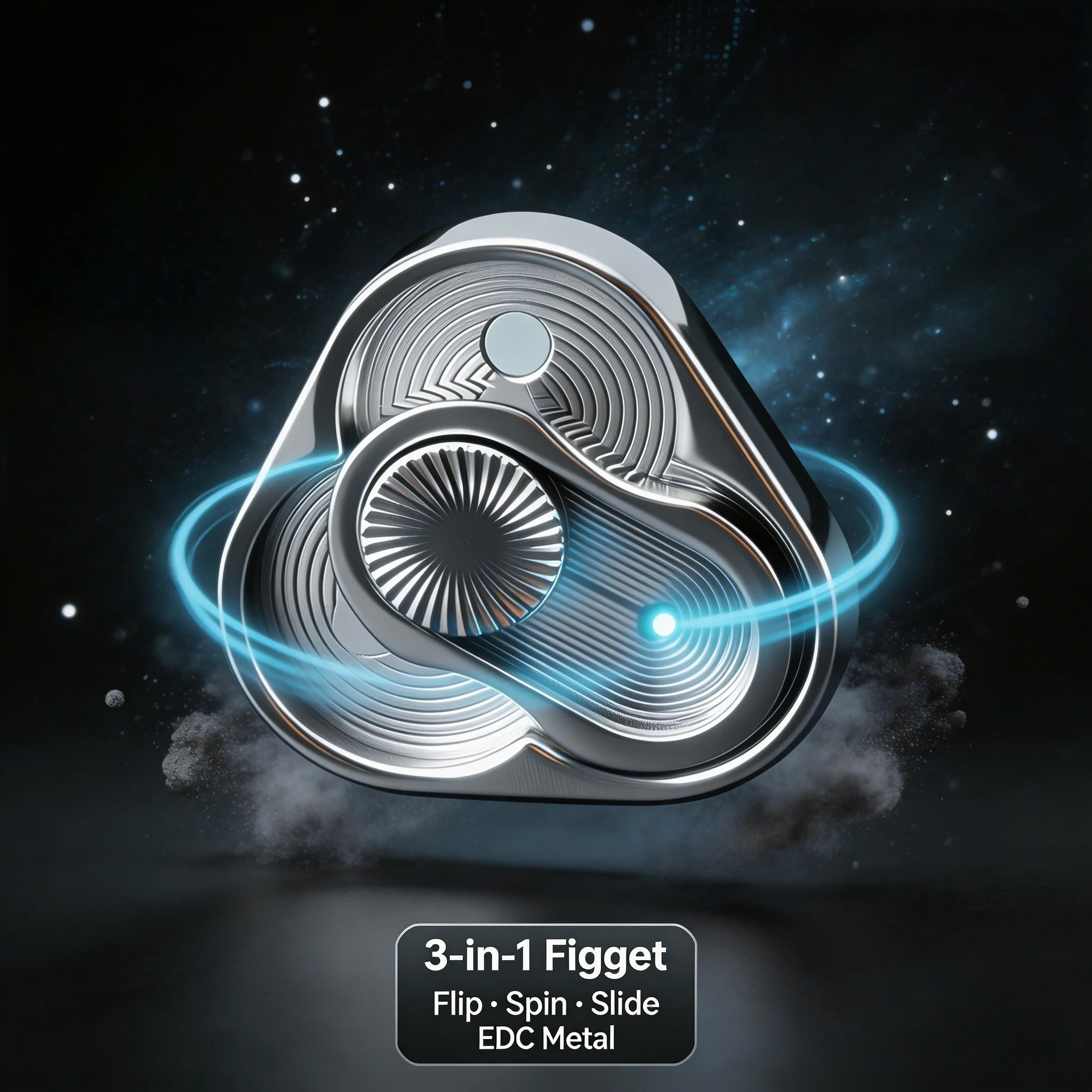 

Антистрессовая игрушка-фиджет «Монета» — треугольный спиннер и слайдер в одном, металлическая ручная игрушка EDC для снятия тревоги и концентрации, забавный гаджет для офиса