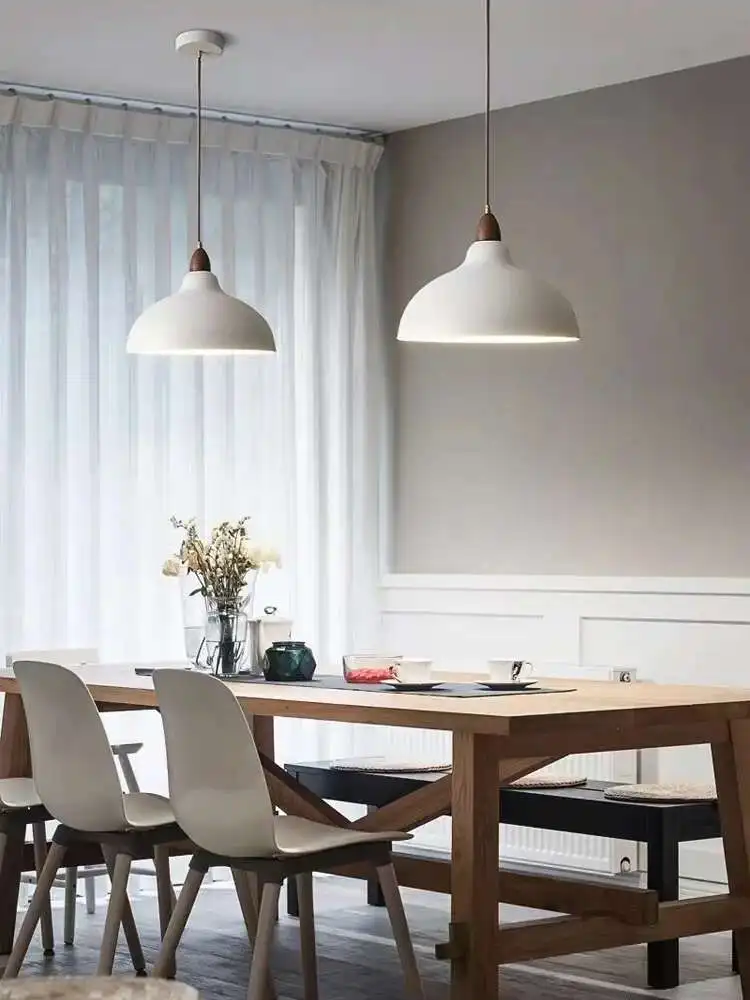 

Nordic Pendant Light Chandelier Dining Room Kitchen Living Study Bedroom Minimalist Droplight Ceiling Lamps Decor Indoor Lights